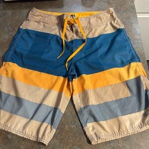 O'NEILL Mens Swim Board Shorts, Blue Shadow, Size 32 like new